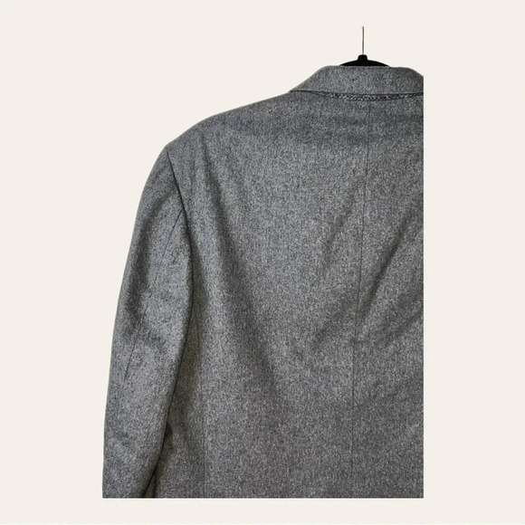 Men’s OSCAR DE LA RENTA DOUBLE BREASTED BLAZER‎ GRAY IN COLOR SIZE 40 - Picture 7 of 11
